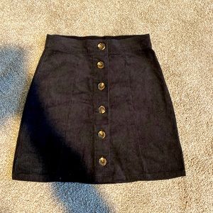 Francesca’s BNWT black button up skirt size XS